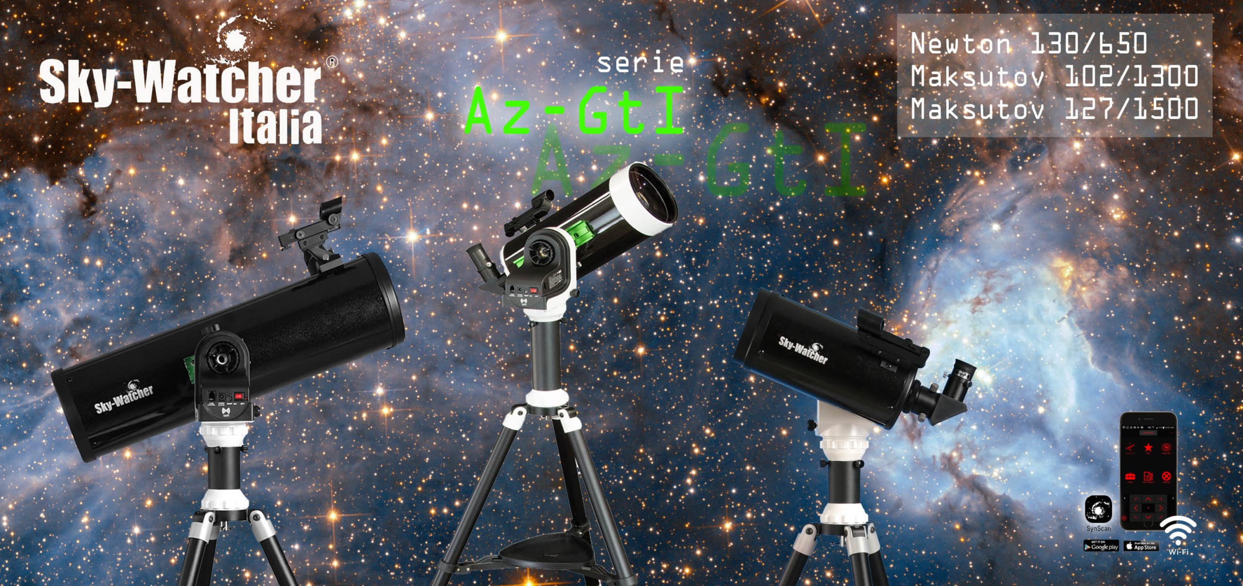 Al momento stai visualizzando Serie Sky-Watcher AZGTi
