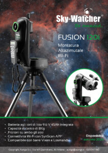 Scopri di più sull'articolo Montatura Sky-Watcher Fusion 120i Wi-Fi SynScan