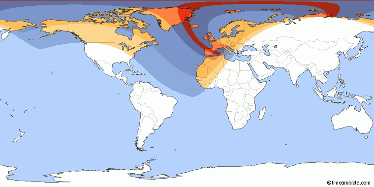 Mappa Eclisse Sole 2026